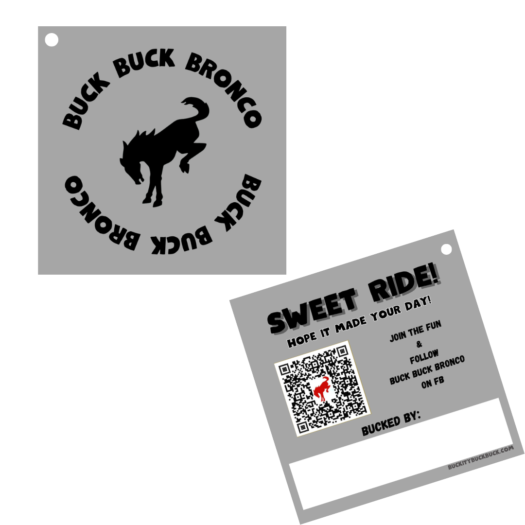 "You've Been Bucked" Tags