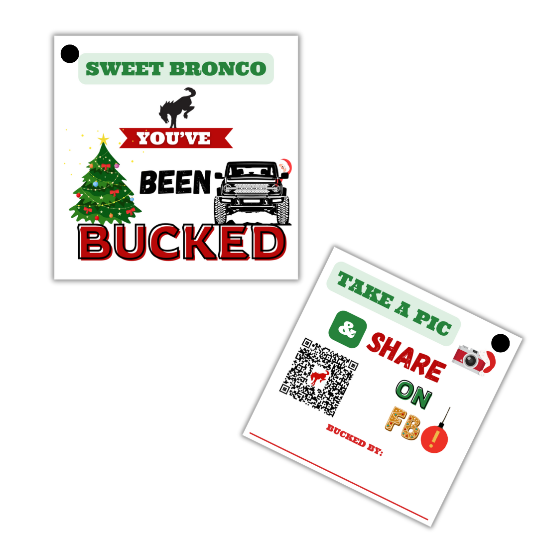 "You've Been Bucked" Tags