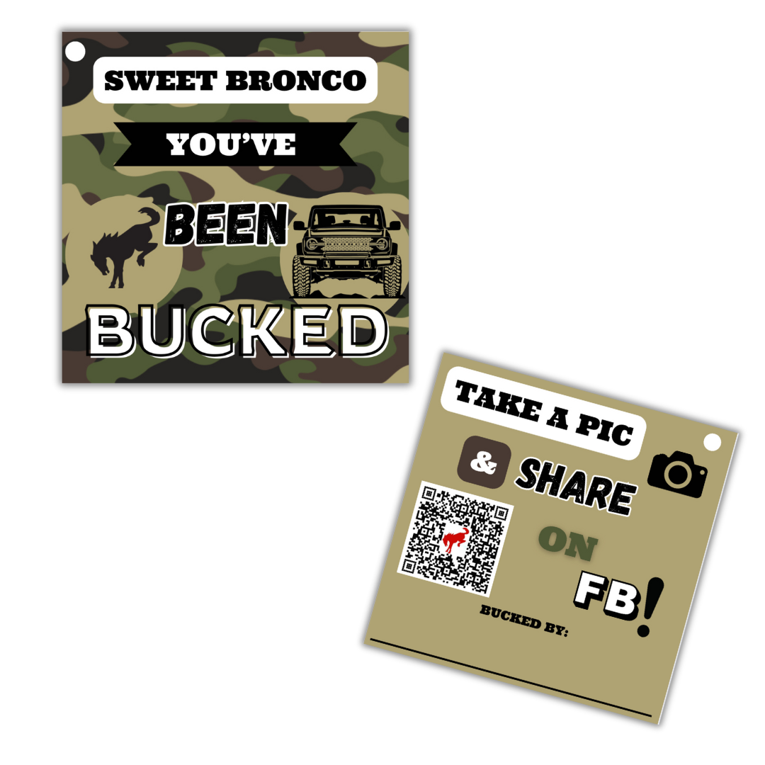 "You've Been Bucked" Tags